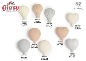 Calamita Palloncino In Porcellana Color Celeste H.5,7 Cm 24*240