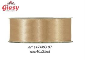 Nastro Doppio Raso Colore Ecru' Mm15x50 Metri