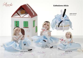 Bambola Alicia Media Seduta H.12 Cm In Porcellana Di Capodimonte Completa Di Scatola Casetta
