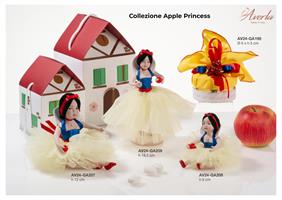 Scatola Degustazione Diametro 9xH.5 Cm Con Mele In Porcellana Di Capodimonte Collezione Apple Princess