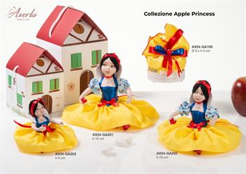 Apple Princess Piccola Seduta H.9 Cm In Porcellana Di Capodimonte Completa Di Scatola Casetta