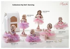 Ballerina In Piedi Piccola Rosa H.18,5 Cm In Porcellana Di Capodimonte Completa Di Shopper Collezione My Doll Dancing