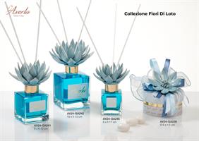 Scatola Degustazione Con Fiore Di Loto Polvere In Ceramica Di Capodimonte Diametro 9xH.5 Cm Collezione Fiori Di Loto