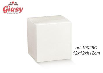 Scatola Pieghevole 12x12xH.12 In Fibra Bianco Cm 10*200