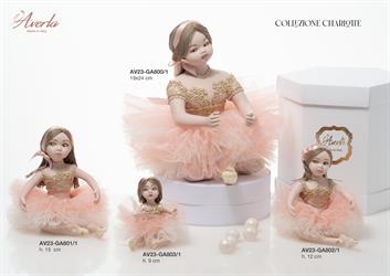 Ballerina Max In Porcellana Di Capodimonte Con Vestito Color Cipria 19x24 Cm Completa Di Scatola Collezione Charlotte