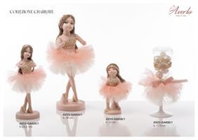 Calice Ballerina Con Vestito Cipria H.17,5 Cm Collezione Charlotte