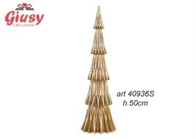Albero Plissè In Resina Color Oro H.50 Cm 1*6