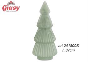 Albero In Vetro Color Verde Salvia Diametro H.37 Cm 1*4