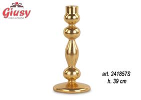 Portacandela Color Oro H 39 Cm 1*12