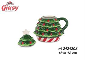 Albero Di Natale Con Coperchio 16xh18 Cm 3*12