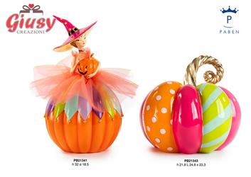 Zucca Multicolore In Resina 24,6 Cm 1*4