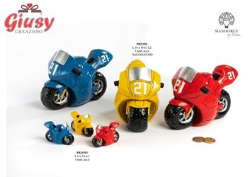 Moto Da Corsa In Resina, 3 Soggetti Assortiti, 6 Cm   12*144