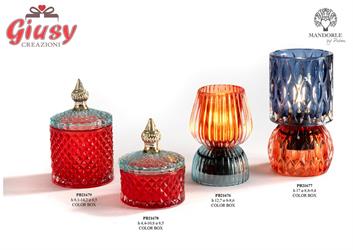 Lampada In Vetro Bicolore Completo Di Scatola, 12,7 Cm 3*18