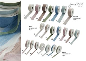 Nastro Chiffon  Colore Rosa 40MM X 15 MT 6*60