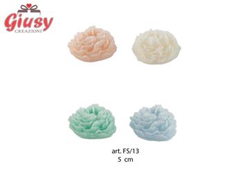 Candele A Forma Di Rosa Quattro Soggetti 5 Cm 12*72