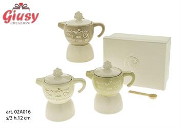 DOLCE MOKA S/3 H.12 C/BOX 3/24