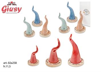 CORNETTO ROSSO C/BASE H.11,5 C/BOX 1/72