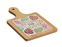 Tagliere Decorato In Legno 13,5X19C