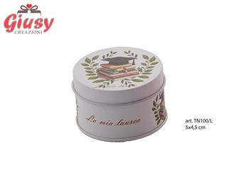 Box Laurea In Latta 5x4,5 Cm 6*240