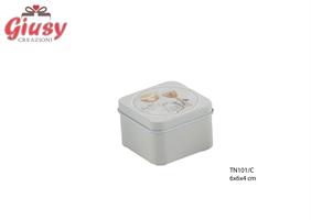 Scatola In Latta Comunione 6X6X4 Cm 6*240