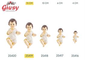 Gesù Bambino Con Vestito In Resina 15 Cm 8*24