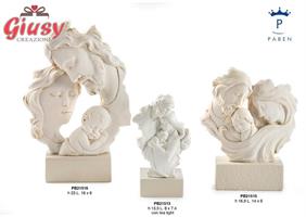 Maternità Stilizzata In Resina Su Base, 19 Cm 4*16