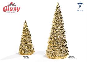 Albero Natale Stilizzato In Porcellana 24,5 Cm 2*16