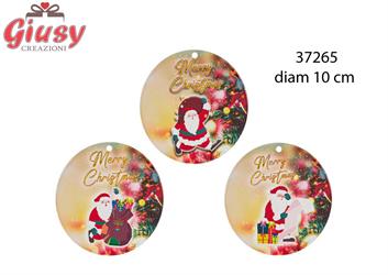 Poggia Pentola O Moka Babbo Natale Tre Soggetti Assortiti Diametro 10CM 12*144