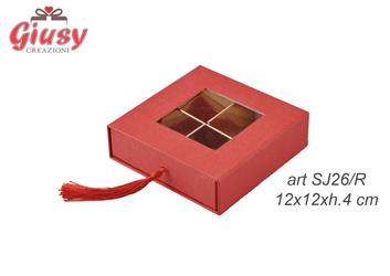 Satola Degustazione Telata Rossa 12X12X4 Cm