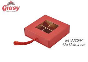 Satola Degustazione Telata Rossa 12X12X4 Cm