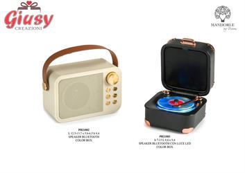 Radio Bluetooth Retro Verde 12.5 Cm Plastica Completa Di Scatola 2*50