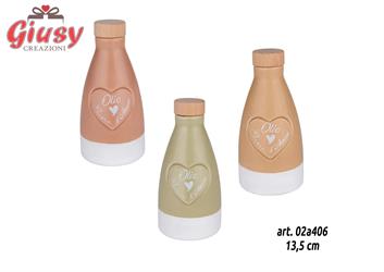 Oliera In Ceramica 160 Ml 3 Colori Assortiti H 13,5 Cm, 6*48