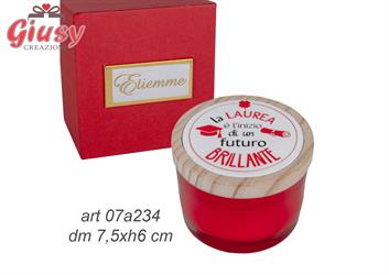 Candela Laurea D.7,5XH6 Cm Completa Di Scatola  1*48