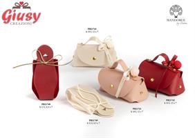 Contenitore Per Confetti Borsetta Con Pompon In Avorio In Stoffa 10 Cm    24*240