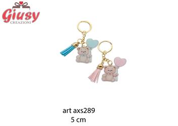 Portachiavi Orso Con Cuore Girl 5 Cm