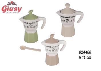 Caffettiera Mokka 11 Cm, Tre Soggetti Assortiti