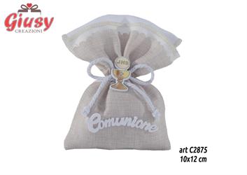 Sacchetto Bag Beige Comunione 10x12 Cm   12*480