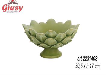 Coppa Carciofo In Poliresina D 30,5 X H 17 Cm   1*3