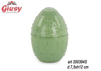UOVO CONTENITORE VERDE D.75XH.12 CM 12*24