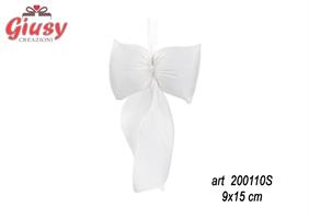 Fiocco Chiffon Bianco 9x15 Cm 12*288