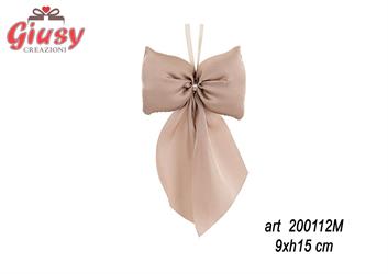Fiocco Chiffon Colore Moka 9xh.15Cm   12*288
