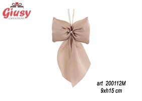 Fiocco Chiffon Colore Moka 9xh.15Cm   12*288