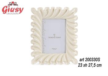 Portafoto Avorio In Poliresina 23X27,5 Cm