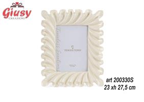 Portafoto Avorio In Poliresina 23X27,5 Cm