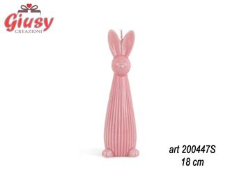 Candela Coniglietto Colore Rosa 18 Cm  12*18