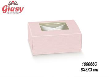 PRAT. C/F8X8X3 FIBRA ROSA FIN. PLA C/DIVISORIO