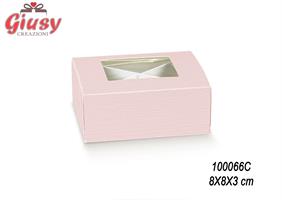 PRAT. C/F8X8X3 FIBRA ROSA FIN. PLA C/DIVISORIO