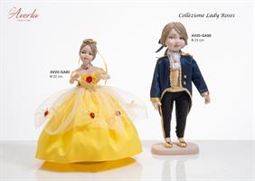 Principe Azzurro Grande In Porcellana Di Capodimonte H 25 Cm, Completa Di Scatola