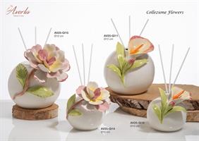 Profumatore Con Calla In Ceramica Di Capodimonte D,10 Cm, Completo Di Scatola