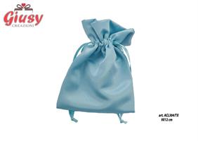 Sacchetto Raso Turchese 9*12 Cm